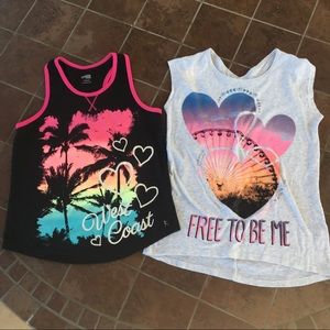 Set of Two Colorful Tank Tops